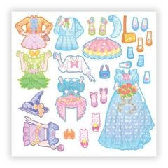 Sticker - Công Chúa Anime Kawaii- Ngọt Ngào Hay Cá Tính, Dễ Thương Hay Sành Điệu, Công Chúa Hay Phù Thủy, Dịu Dàng Hay Năng Động - Phụ Kiện Thời Trang Sành Điệu Cho Bé