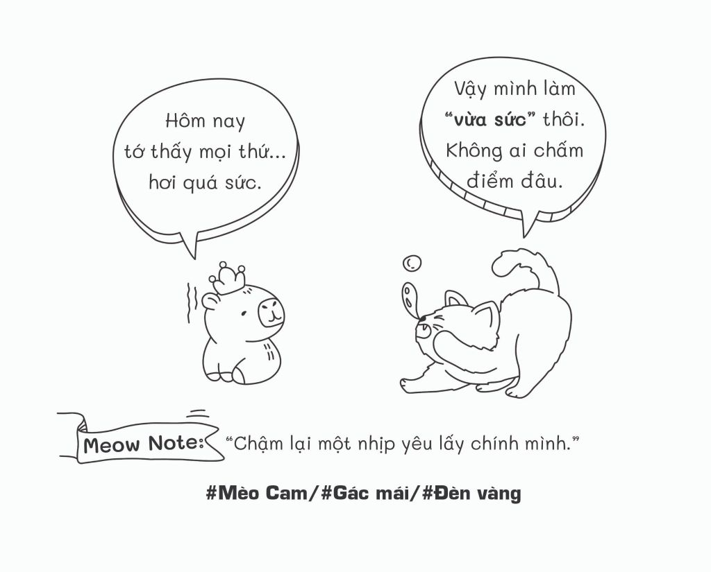 Sách - Tô Màu Chữa Lành Mèo Cam Trên Gác Mái Cozy Cat Coloring Phong Cách Nhẹ Nhàng - ABBOOKS