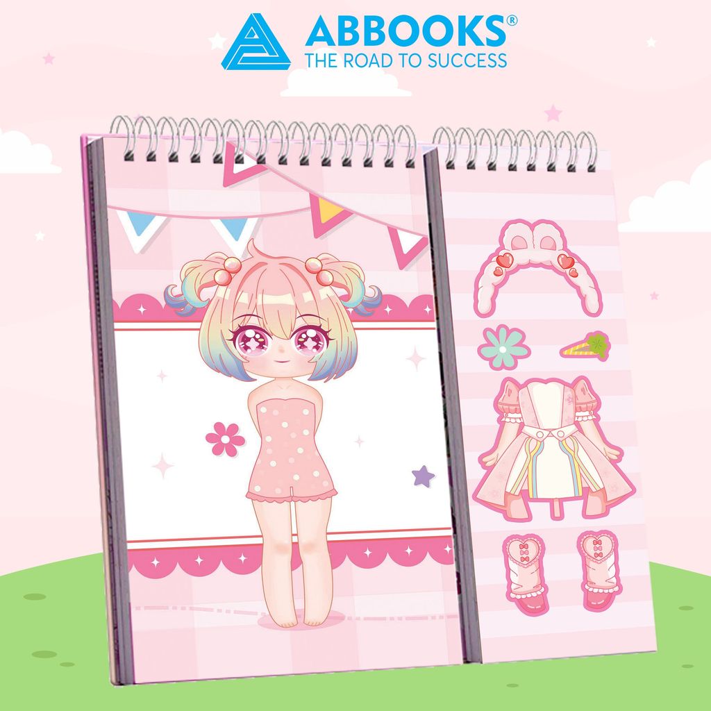 Sách - Sticker Học Viện Thời Trang Công Chúa Kawaii - Giấc Mơ Cổ Tích An Toàn Cho Bé Yêu - ABBOOKS