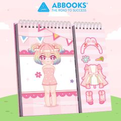 Sách - Sticker Học Viện Thời Trang Công Chúa Kawaii - Giấc Mơ Cổ Tích An Toàn Cho Bé Yêu - ABBOOKS