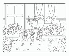 Sách - Tô Màu Chữa Lành Mèo Cam Trên Gác Mái Cozy Cat Coloring Phong Cách Nhẹ Nhàng - ABBOOKS