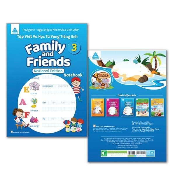 Sách - Vở tập viết Tiếng Anh Family And Friends National Edition 1,2,3