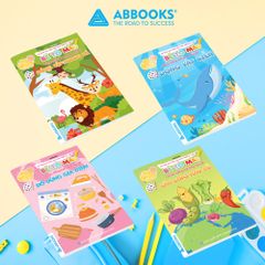 Sách - Combo 4 Quyển Bé Tô Màu Và Học Tiếng Anh : Động Vật Hoang Dã, Đông Vật Biển, Đồ Dùng Gia Đình Và Các Loại Rau Củ
