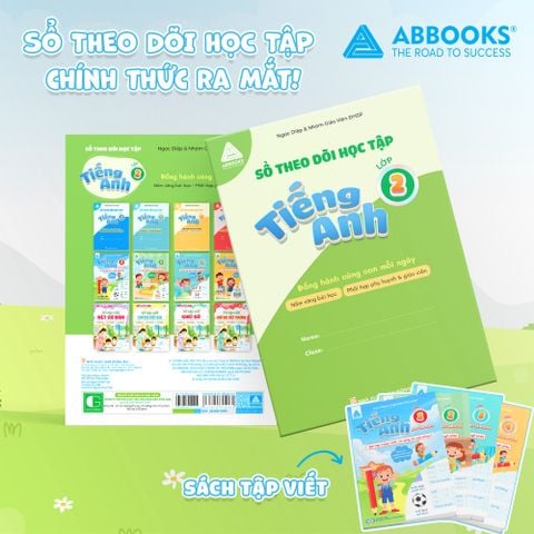 Sổ Theo Dõi Học Tập Tiếng Anh Lớp 2 Cho Bé Phối Hợp Phụ Huynh Giáo Viên ABBOOKS