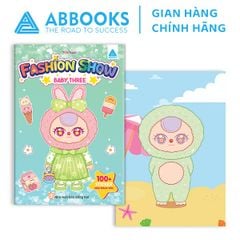 Sách - Sticker Siêu Đáng Yêu - Fashion Show: Công Chúa Tóc Mây, Nàng Tiên Cá, Baby Three, Bé Tập Làm Stylist