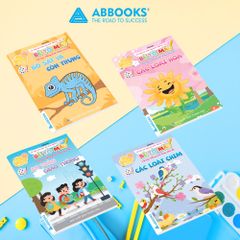 Sách - Combo 4 Quyển Tô Màu Cho Bé Và Học Tiếng Anh Theo Chủ Đề: Bò Sát và Côn Trùng, Các Loài Hoa, Các Loài Chim Và An Toàn Giao Thông