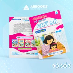Bộ 4 Cuốn Vở Tập Viết Bé Chuẩn Bị Vào Lớp 1- Chữ Cái Viết Thường, Chữ Cái Viết Hoa, Chữ Số, Nét Cơ Bản - ABBOOKS