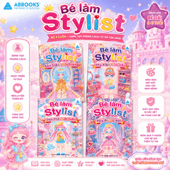 Sách Sticker Cho Bé 3-8 Tuổi Bé Làm Stylist Dán Thời Trang Combo 4 Cuốn/Lẻ ABBOOKS