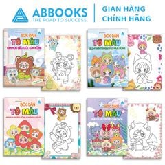 Sách Tô Màu - Bóc Dán - Kimmon Điều Ước Của Rồng, Kimmon Những Bông Hoa Đang Nở Rộ, Kimmon Câu Chuyện Ở Đảo Hoa, Silent Winter Giấc Mơ Mùa Đông