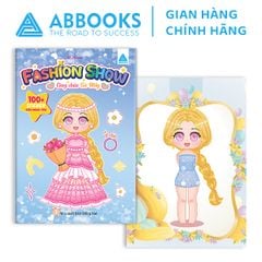 Sách - Sticker Siêu Đáng Yêu - Fashion Show: Công Chúa Tóc Mây, Nàng Tiên Cá, Baby Three, Bé Tập Làm Stylist