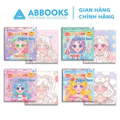 Sách Trang Điểm Công Chúa - Tô Màu Sticker Học Viện Ngôi Sao - Hanna Tinh Tế, Jenny Mê Hoặc, Nancy Sành Điệu, Sunny Lộng Lẫy - Phát Triển Sáng Tạo Cho Bé