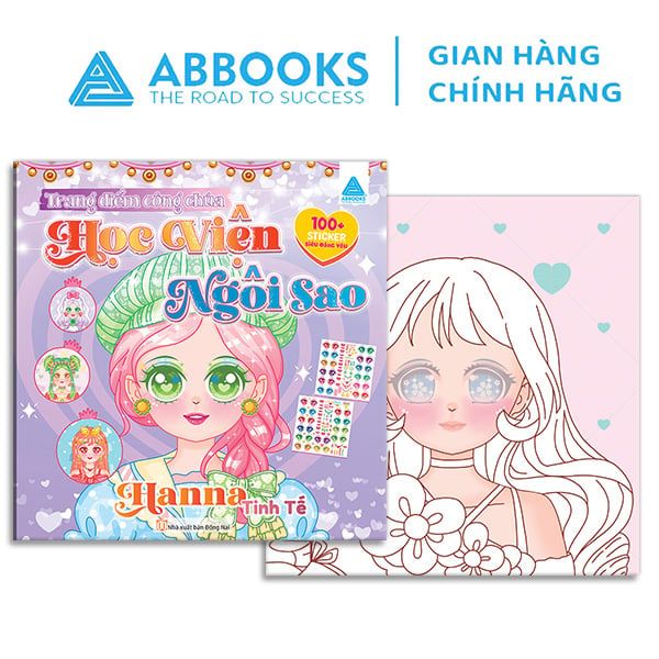 Sách Trang Điểm Công Chúa - Tô Màu Sticker Học Viện Ngôi Sao - Hanna Tinh Tế, Jenny Mê Hoặc, Nancy Sành Điệu, Sunny Lộng Lẫy - Phát Triển Sáng Tạo Cho Bé