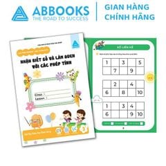 Sách toán dành cho bé - Nhận biết số và làm quen với các phép tính