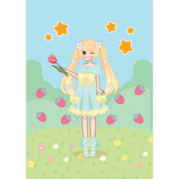 Sticker Siêu Đáng Yêu - Fashion Show Công Chúa - Mùa Đông, Mùa Hạ, Mùa Xuân, Mùa Thu