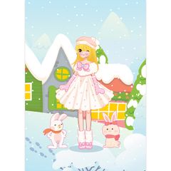 Sticker Siêu Đáng Yêu - Fashion Show Công Chúa - Mùa Đông, Mùa Hạ, Mùa Xuân, Mùa Thu