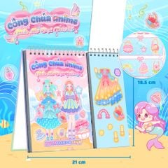 Sách Sticker Bóc Dán Công Chúa Cho Bé 3-8 Tuổi Happy Fashion Show Giấc Mơ Đại Dương ABBOOKS