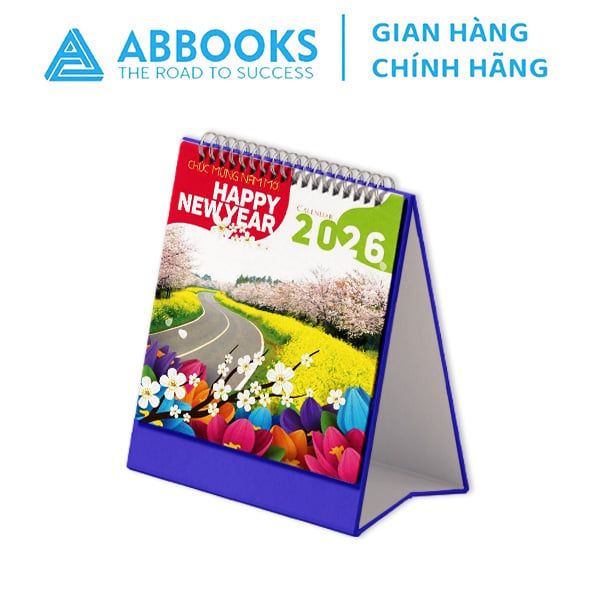 Bộ Lịch Để Bàn 2026 - Happy New Year - Cuộc Sống Muôn Màu, Quê Hương Việt Nam, Trí Tuệ Khai Sáng, Bí Quyết Thành Công