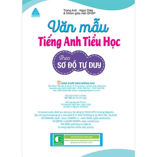 Văn Mẫu Tiếng Anh Tiểu Học Theo Sơ Đồ Tư Duy (Tặng File Audio Quét Mã Mỗi Bài Học Để Nghe)