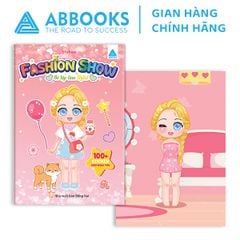 Sách - Sticker Siêu Đáng Yêu - Fashion Show: Công Chúa Tóc Mây, Nàng Tiên Cá, Baby Three, Bé Tập Làm Stylist