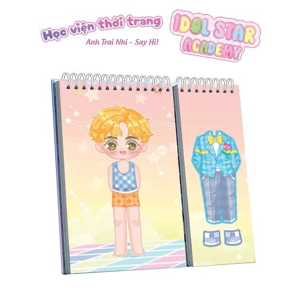 Sách - Sticker Thời Trang Idol Star Academy Anh Trai Nhí Say Hi - Học Viện Thời Trang Happy Fashion Show Chất Liệu An Toàn Cho Bé Yêu  - ABBOOKS