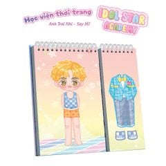 Sách - Sticker Thời Trang Idol Star Academy Anh Trai Nhí Say Hi - Học Viện Thời Trang Happy Fashion Show Chất Liệu An Toàn Cho Bé Yêu  - ABBOOKS