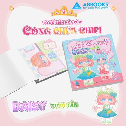 Sách Sticker 4 Chủ Đề - Tủ Đồ Biến Hóa Của Công Chúa Chipi - Daisy Tươi Tắn, Bella Dễ Thương, Coco Sành Điệu, Cherry Lấp Lánh Cho Bé Sáng Tạo Không Giới Hạn
