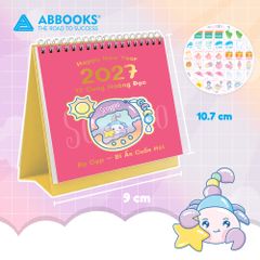 Lịch Để Bàn Mini 12 Cung Hoàng Đạo Năm 2027 - Có Note Kèm Sticker Trang Trí Dễ Thương (9x10.5cm) - ABBOOKS