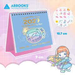 Lịch Để Bàn Mini 12 Cung Hoàng Đạo Năm 2027 - Có Note Kèm Sticker Trang Trí Dễ Thương (9x10.5cm) - ABBOOKS