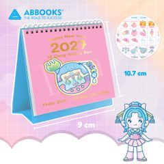 Lịch Để Bàn Mini 12 Cung Hoàng Đạo Năm 2027 - Có Note Kèm Sticker Trang Trí Dễ Thương (9x10.5cm) - ABBOOKS