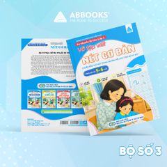 Bộ 4 Cuốn Vở Tập Viết Bé Chuẩn Bị Vào Lớp 1- Chữ Cái Viết Thường, Chữ Cái Viết Hoa, Chữ Số, Nét Cơ Bản - ABBOOKS