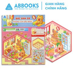Stickers Bóc Dán 3D - Thư Viện Thỏ Trắng, Phố Cổ Hội An, Phòng Của Gấu Misa, Vườn Hoa Đà Lạt, Tiệm May Cô Ba Sài Gòn, Cổ Tích Tấm Cám