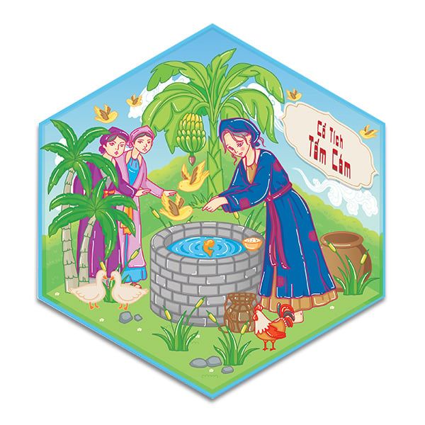 Stickers Bóc Dán 3D - Thư Viện Thỏ Trắng, Phố Cổ Hội An, Phòng Của Gấu Misa, Vườn Hoa Đà Lạt, Tiệm May Cô Ba Sài Gòn, Cổ Tích Tấm Cám