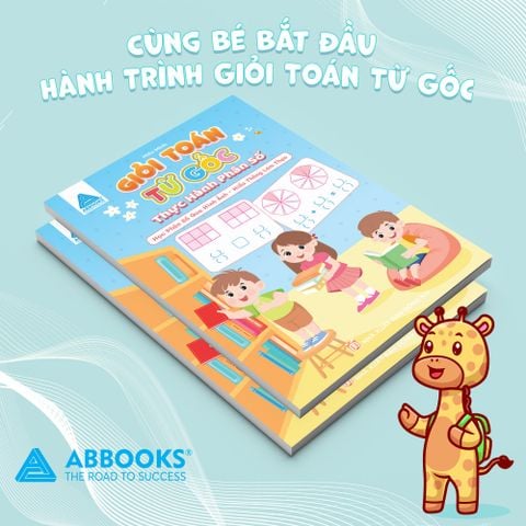 Sách - Giỏi Toán Từ Gốc Thực Hành Phân Số Lớp 4-5 Học Phân Số Qua Hình Ảnh ABBOOKS