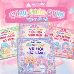 Sách Sticker Công Chúa Chibi Phối Đồ Cho Bé Gái 3-8 Tuổi Combo 4 Cuốn Hoặc Mua Lẻ ABBOOKS