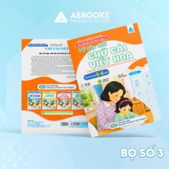 Bộ 4 Cuốn Vở Tập Viết Bé Chuẩn Bị Vào Lớp 1- Chữ Cái Viết Thường, Chữ Cái Viết Hoa, Chữ Số, Nét Cơ Bản - ABBOOKS