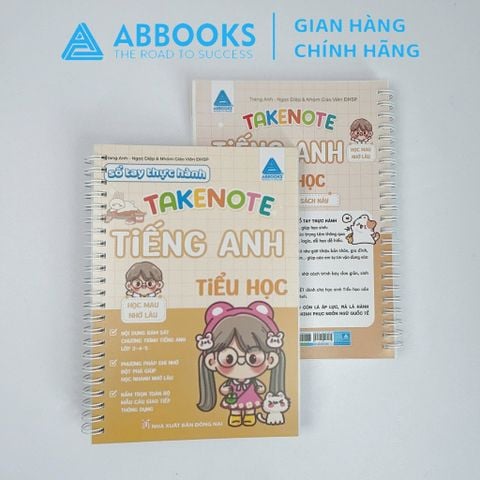 Sổ Tay Thực Hành – Takenote Tiếng Anh Tiểu Học Học Mau Nhớ Lâu- ABBOOKS