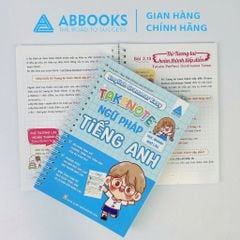 Bộ 3 Quyển Takenote - Tiếng Anh Tiểu Học, Ngữ Pháp Tiếng Anh, Ngữ Pháp Tiếng Anh Lớp 3-12 Trọng Tâm Dễ Học Nhớ Lâu - ABBOOKS