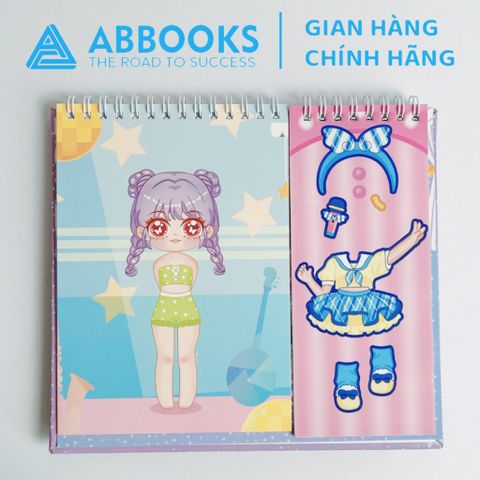 Sách - Sticker Bóc Dán Idol Star Academy - Học Viện Thời Trang Happy Fashion Show