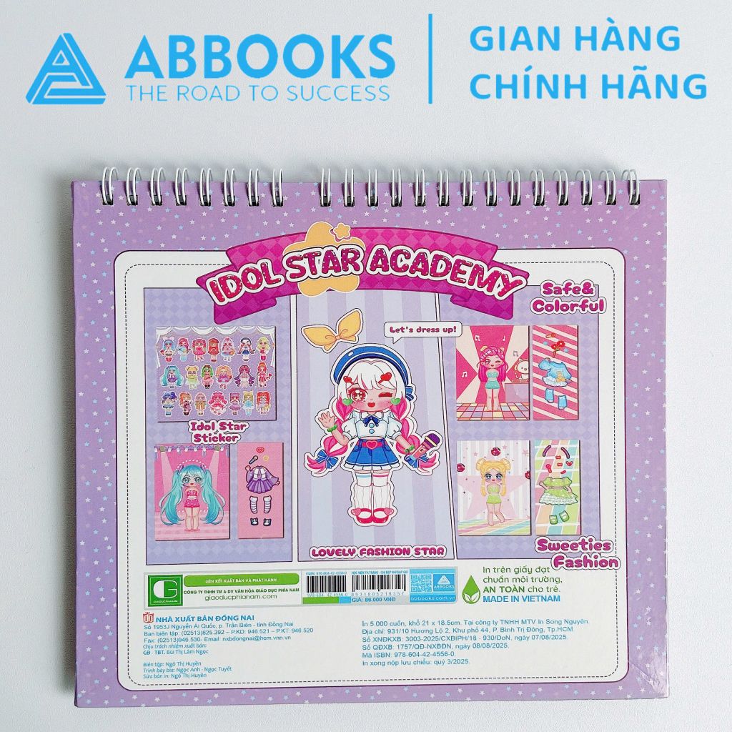 Sách - Sticker Bóc Dán Idol Star Academy - Học Viện Thời Trang Happy Fashion Show