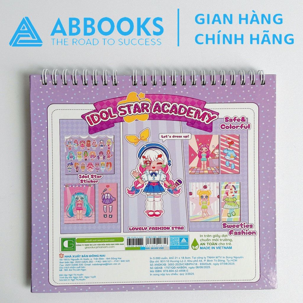 Sách - Sticker Bóc Dán Idol Star Academy - Học Viện Thời Trang Happy Fashion Show