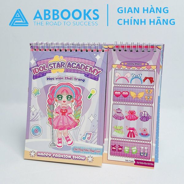 Sách - Sticker Bóc Dán Idol Star Academy - Học Viện Thời Trang Happy Fashion Show