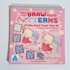 Sách - How To Draw Cute Patterns - Hướng Dẫn Vẽ & Tô Màu Nghệ Thuật Thật Dễ