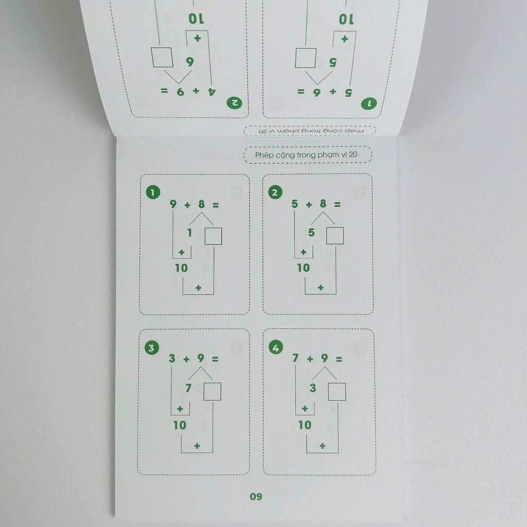Sách - Toán Tư Duy Cho Bé 3-6 Tuổi: Phép Cộng Trong Phạm Vi 20, Phép Trừ Trong Phạm Vi 20, Tách – Gộp Số Trong Phạm Vi 10, Tách – Gộp Số Trong Phạm Vi 20