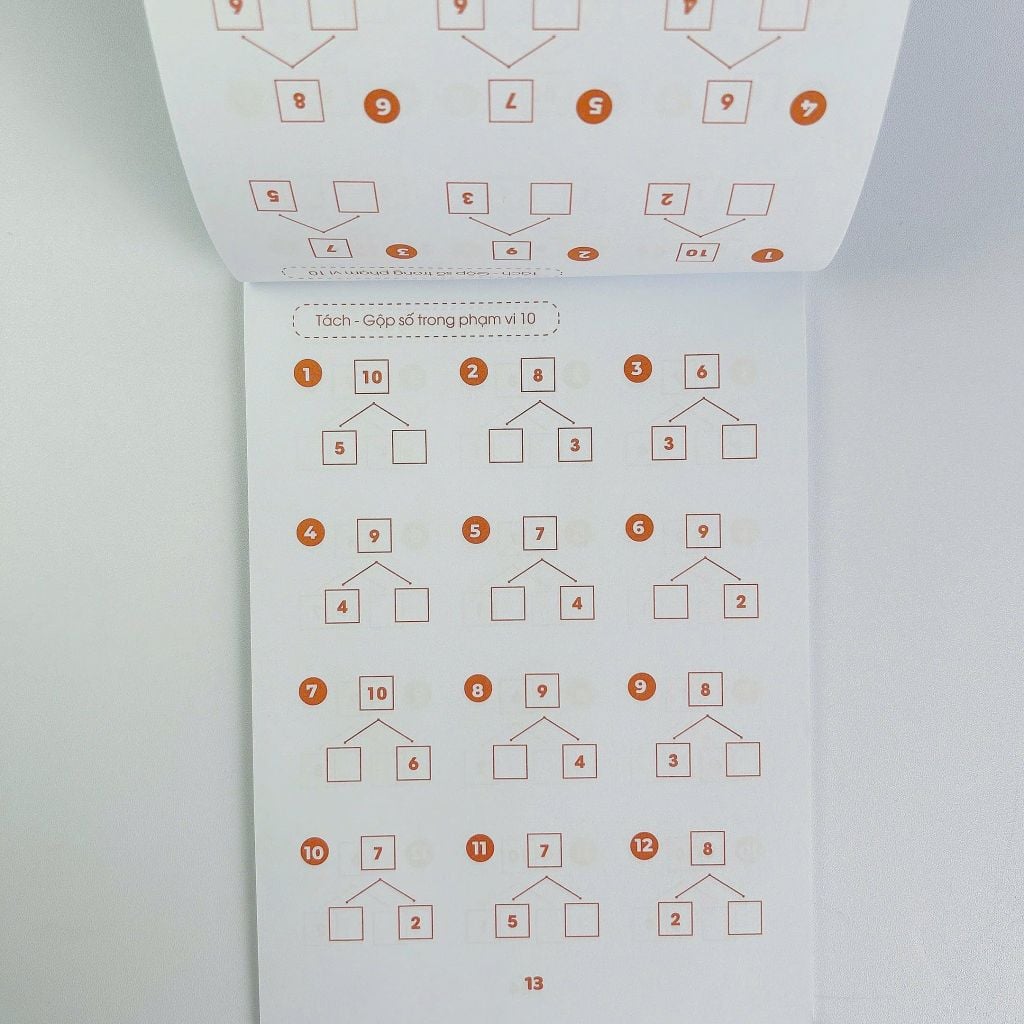 Sách - Toán Tư Duy Cho Bé 3-6 Tuổi: Phép Cộng Trong Phạm Vi 20, Phép Trừ Trong Phạm Vi 20, Tách – Gộp Số Trong Phạm Vi 10, Tách – Gộp Số Trong Phạm Vi 20