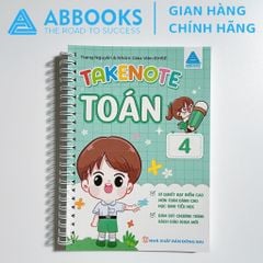 Sách Toán Tiểu Học - Bộ Takenote Toán Lớp  2-3, Takenote Toán Lớp 4, Takenote Toán Lớp 5 Bí Quyết Học Giỏi Toán