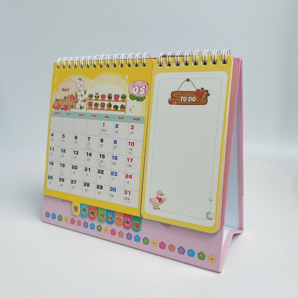 Lịch Để Bàn 2026 Tô Màu - The Garden Of Time - Tặng Kèm Sticker Trang Trí