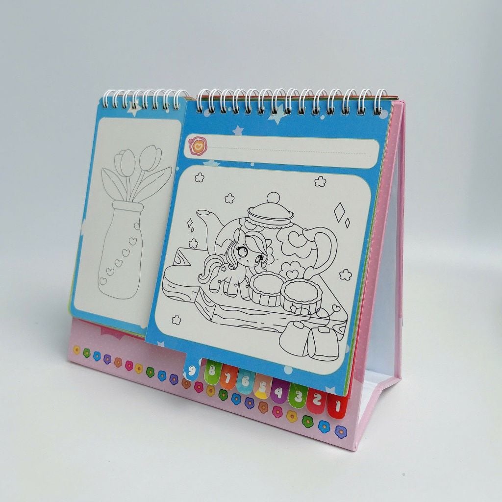 Lịch Để Bàn 2026 Tô Màu - The Garden Of Time - Tặng Kèm Sticker Trang Trí