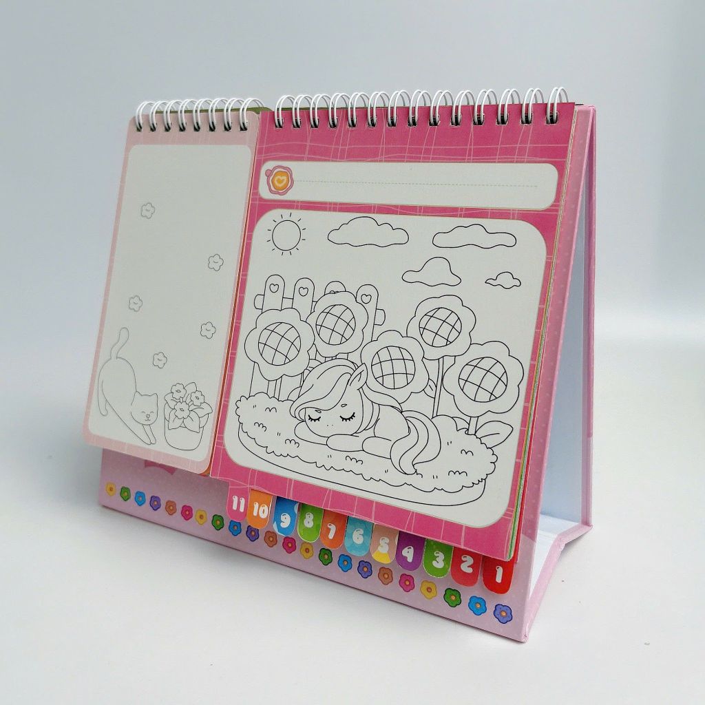 Lịch Để Bàn 2026 Tô Màu - The Garden Of Time - Tặng Kèm Sticker Trang Trí