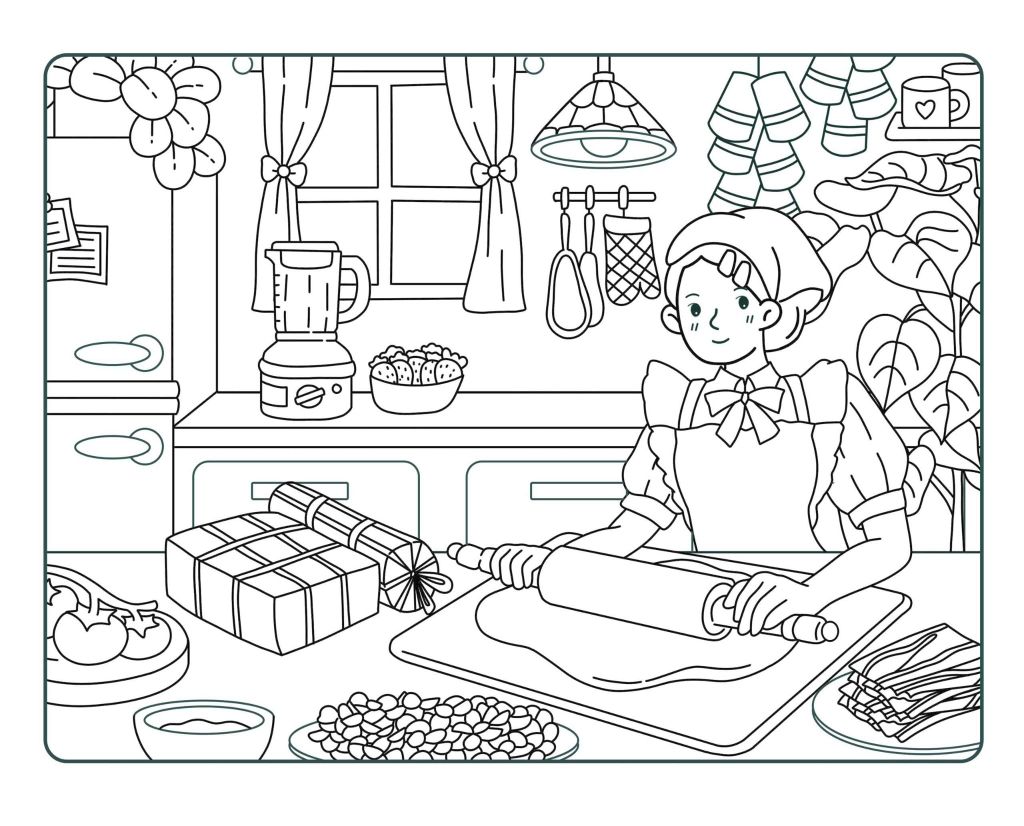 Sách Tô Màu Chữa Lành - Phong Cách Cozy Healing - Nắng Xuân Qua Góc Phố - ABBOOKS