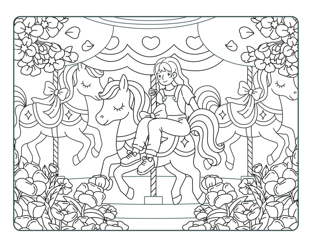 Sách Tô Màu Chữa Lành - Phong Cách Cozy Healing - Nắng Xuân Qua Góc Phố - ABBOOKS